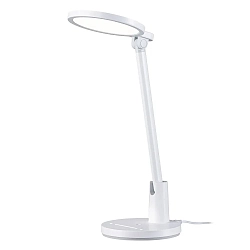 LED Schreibtischleuchte DARBA, 15W 4000K 1150lm, CRi>95, neigbar, Tageslicht-Sensor + Touch-Dimmer + Nachtlicht, weiß matt