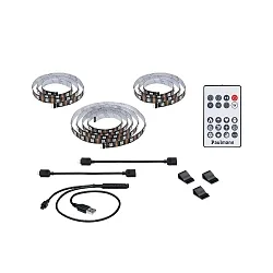 LED Strip 65 Zoll, 2,4m, 4W, dimmbar, schwarz, farbwechsel RGB