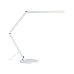 LED Schreibtischleuchte FLEXBAR, 9.5W 3000-6500K (White Switch) 700lm, 3-Step Touch-Dimmer, voll verstellbar, weiß / Chrom