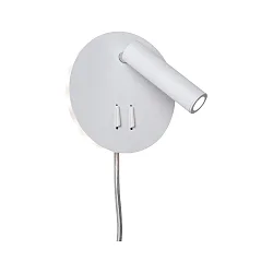 reading lamp TABARI LED adjustable, indirect IP20, chrome, metal, white 