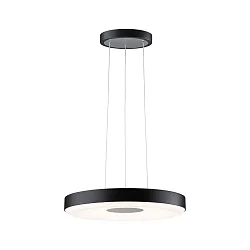 LED Pendelleuchte PURIC PANE II 3STEP DIM, Up/Down, Ø 40cm, 44W 2700K 2200lm, dimmbar, schwarz/grau