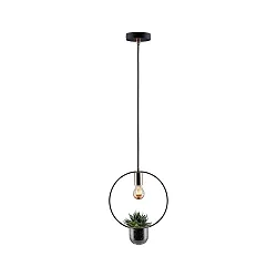 Pendelleuchte NEORDIC Urban Jungle TASJA, E27 max. 20W, Metall / Glas, Schwarz / Kupfer