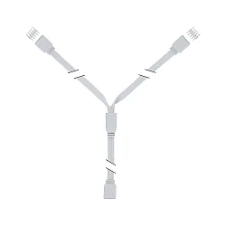 MaxLED Strip Y-Splitter In 1 / Out 2 , 30cm, max. 144W, Kunststoff, Weiß