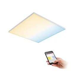 LED Aufbau-Panel VELORA ZigBee TW, 59.5cm, 230V, 19.5W 2700-6500K 2200lm, dimmbar, Weiß matt