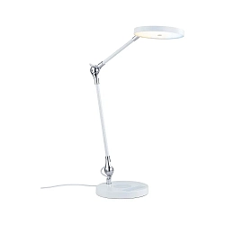 LED Schreibtisch-Leuchte NUMIS QI, mit Qi-Ladefunktion, 11W 2700-6500K (White Switch) 1000lm, verstellbar, dimmbar, weiß
