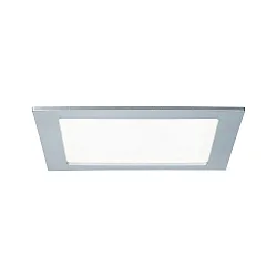LED Einbauleuchte QUALITY PREMIUM PANEL LED, eckig, IP44, 1x18W, 4000K, 230V, 220x220mm, Chrom matt