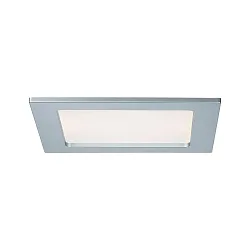LED Einbauleuchte QUALITY PREMIUM PANEL LED, eckig, IP44, 1x12W, 2700K, 230V, 165x165mm, Chrom matt