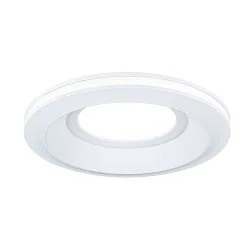 LED Einbauleuchte SORMUS, 100°, Einzelspot, rund, 6,5W, 3000K, 560lm, IP65, weiß matt