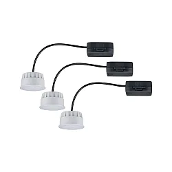 3er-Set LED Retrofit-Modul CHOOSE COIN 3STEP DIM, Ø 50mm, 230V, 6W 2700K 470lm 100°, dimmbar, Satin