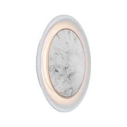 LED Wandeinbauleuchte NEORDIC DEKORATIV, 2.5W 2700K, Marmor Weiß matt
