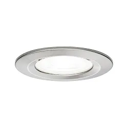 Einbauspot LED NOVA, IP44, starr, 230V, inkl. GU10 6.5W 4000K 450lm 36°, Eisen gebürstet