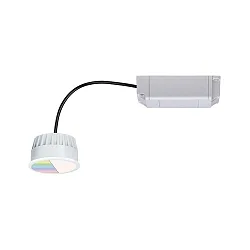 LED Retrofit-Modul COIN ZigBee RGBW, Ø 5.1cm, 230V, 5.2W RGB+warmweiß 400lm 100°, dimmbar, Satin