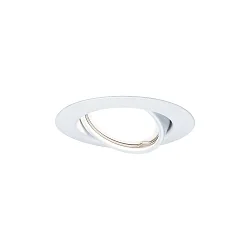 Einbauleuchten-Set BASE, Ø 9cm, 230V, inkl. GU10 5W 3000K 350lm 100°, schwenkbar 20°, Metall, Weiß