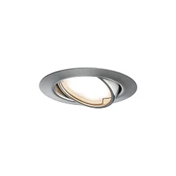 Einzel-Set BASE COIN, Ø 9cm, 230V, inkl. LED Modul, 5W 3000K 370lm 100°, On-Off, schwenkbar, Metall, eisen