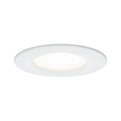 recessed luminaire NOVA LED round, rigid GU10 IP44, white matt  460lm 2700K 38° 38° CRI >80