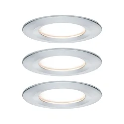 recessed luminaire NOVA COIN LED round, rigid, set of 3 IP44, aluminium  19,5W 460lm 2700K 100° 100° CRI >80