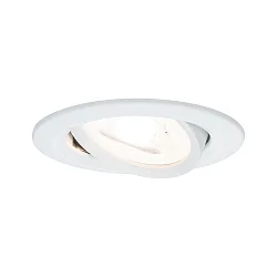 recessed luminaire NOVA LED round, swivelling GU10 IP23, white matt dimmable 19,5W 460lm 2700K 38° 38° CRI >80