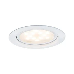 3er-Set LED Möbeleinbauleuchte MICRO LINE, 65mm, 230V/350mA, 12VA, 3x 4.5W 2700K 305lm 180°, weiß