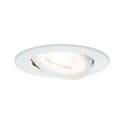 Einbauleuchte NOVA, IP23, rund, GU10 max. 35W (exkl.), schwenkbar 50°, Weiß