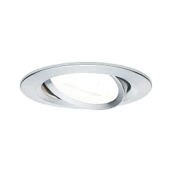 Einbauleuchte NOVA, IP23, rund, GU10 max. 35W (exkl.), schwenkbar 50°, Alu