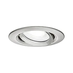 Outdoor Einbauleuchte NOVA PLUS, IP65, rund, 230V, inkl. GU10 6W 4000K 470lm 36°, schwenkbar, dimmbar, Eisen gebürstet