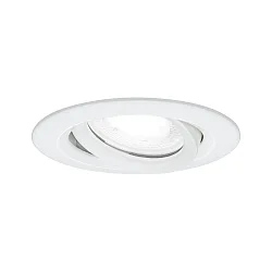 Outdoor Einbauleuchte NOVA PLUS, IP65, rund, 230V, inkl. GU10 6W 4000K 470lm 36°, schwenkbar, dimmbar, Weiß matt