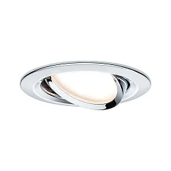 3er-Set LED Einbauleuchte NOVA PLUS COIN, IP23, rund, 3x 6.8W 2700K 425lm, dimmbar, Chrom