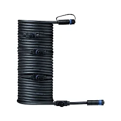 Paulmann Plug&Shine Cable IP68 with 5 connection sockets black, 10m