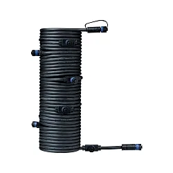 Plug&Shine Kabel IP68 mit 5 Anschlussbuchsen Schwarz