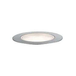 PLUG & SHINE Boden-Einbauleuchte FLOOR ECO, IP65, 24V, 1.3W 3000K 50lm 90°, dimmbar, Silber