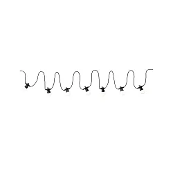 PLUG & SHINE Lichterkette, IP44, mit 7 Brennstellen, 24V, 7x 0.2W 3000K