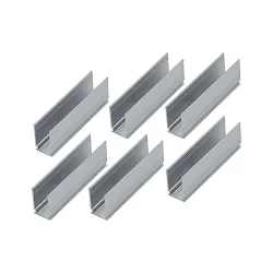 Zubehör für Outdoor Plug&Shine LED Strips - Befestigungsclip-Set (6 Stk.), Aluminium, L 5cm / H 1.75cm
