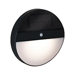 LED Solar-Wandleuchte ELOIS mit Bewegungssensor IP44, 1W 3000K 50lm, inkl. Akku, Anthrazit
