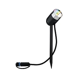 PLUG & SHINE ZigBee LED Spot PIKE, IP44, 24V, 4.5W RGB/W 330lm 40°, dimmbar, Anthrazit