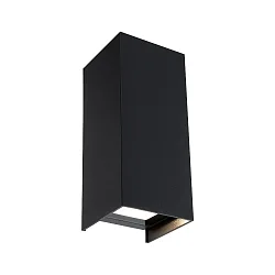 LED Außenwandleuchte FLAME, Up&Down, IP44, 230V, Aluminium, Dunkelgrau, Höhe 15.5cm, 2x3W 3000K 2x390lm 105°