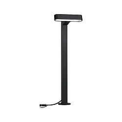 LED Pollerleuchte PLUG&SHINE ITO, IP65, 7W, 3000K, horizontal, dimmbar, anthrazit