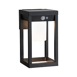 LED Solar-Wandleuchte MARISOL, mit PIR-Sensor, IP44, 5.5W 3000K 350lm, schwarz