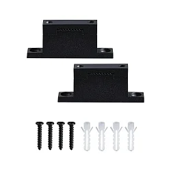 strap holder ULine - STRAP HOLDER /  STRAIGHT FIXTURE isolated, mechanical, set of 2, straight, black matt