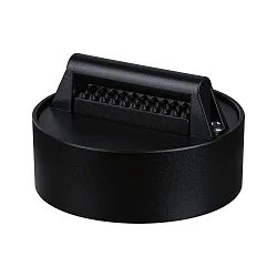 strap holder ULine - STRAP HOLDER round, isolated, mechanical, universal, black matt