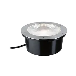 Outdoor LED Boden-Einbauleuchte DUREA, IP67, 230V AC, dimmbar, befahrbar bis 2t, Edelstahl, Ø 27.3cm, 15W 3000K 1040lm 80°
