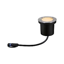 PLUG & SHINE LED Boden-Einbauleuchte FLOOR, IP67, Ø 9.8cm, 4.5W 2200K 180lm, insektenfreundlich, anthrazit