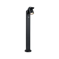 LED Outdoor Pollerleuchte CUFF PIR, 230V, 12,5W, 3000K, 700lm, IP44, mit Lichtsensor, anthrazit