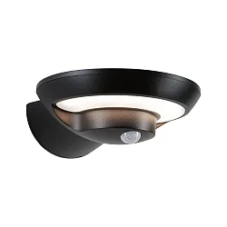 solar wall luminaire BOROLA PIR with sensor IP44, anthracite, transparent 