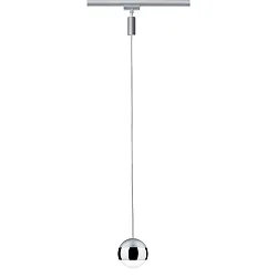 1-Phasen LED Pendelleuchte URAIL CAPSULE II, 6W 2700K 420lm, dimmbar, Chrom matt