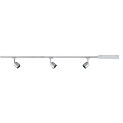 1-Phasen LED Schienenspot Starter-Set URAIL COVER (3 Stk.), GU10 max. 10W (exkl.), Chrom matt