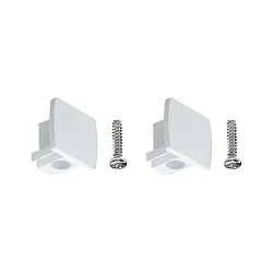 URail Endkappen-Set (2er-Pack), inkl. Schrauben, Weiß