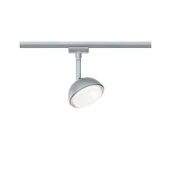 1-Phasen LED Schienenspot URAIL HEMI, 230V, 5W 3000K 425lm, drehbar / neigbar, On-Off, Chrom matt