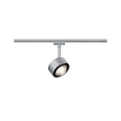 1-Phasen LED Schienenspot URAIL ALDAN, Linsenoptik, 230V, 9W 2700K 820lm 65°, dimmbar, Chrom matt / Schwarz