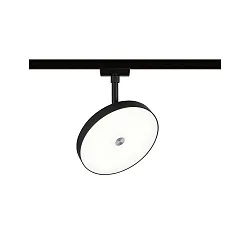 LED 1-Phasen Strahler HILDOR URail, 230V, 15W, 4000K, 850lm, 3-Step-Dim, IP20, schwarz matt