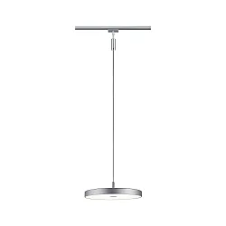 1-phase pendant luminaire HILDOR URail IP20, chrome matt dimmable